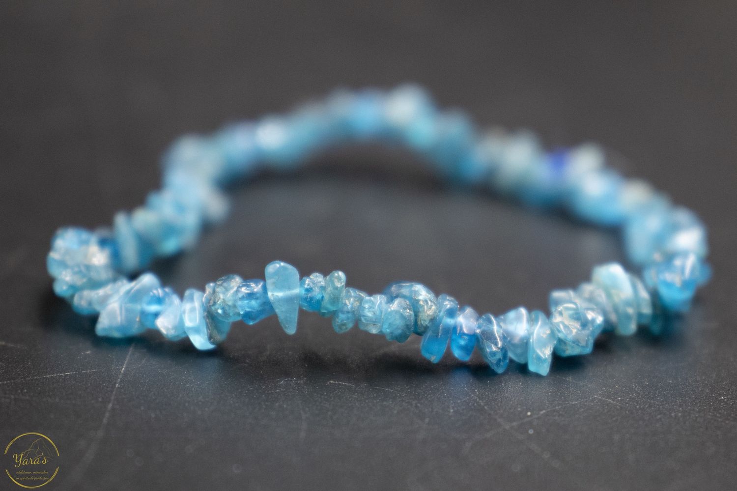 Blauwe Apatiet split armband