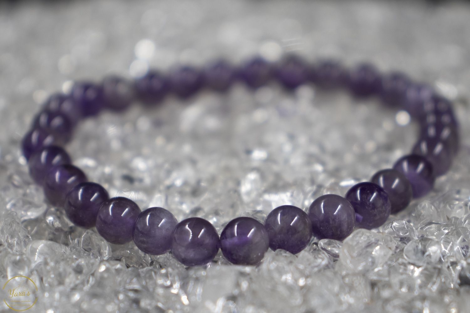 Amethist armband 6mm.