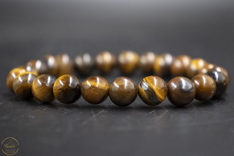 Tijgerijzer armband 8mm