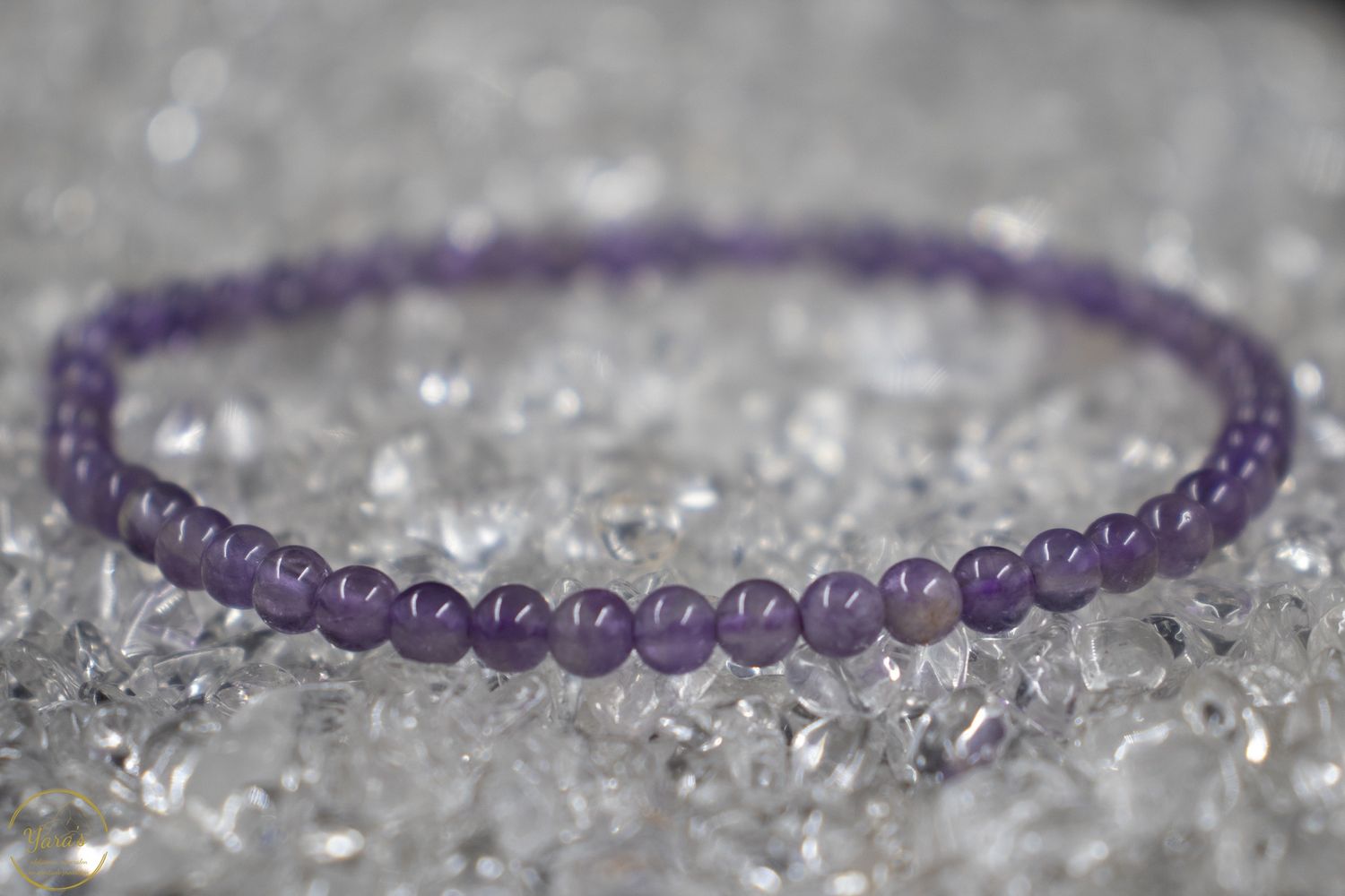 Amethist armband 4mm.