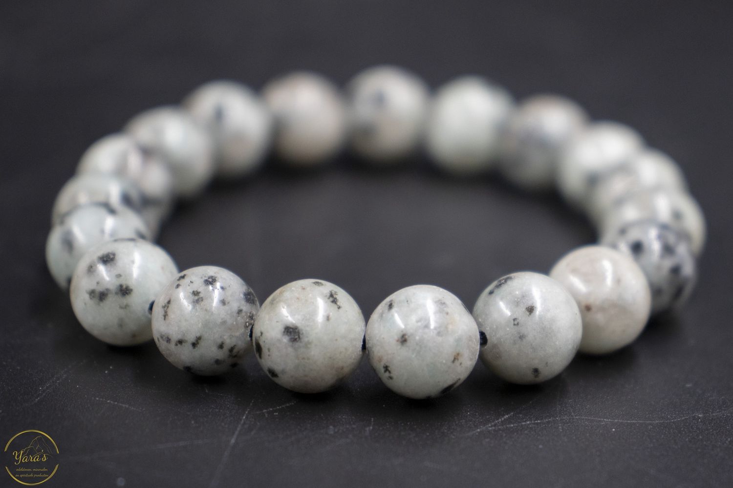 Kiwi Jaspis armband 10mm