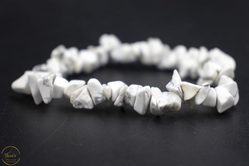 Witte Howliet armband split