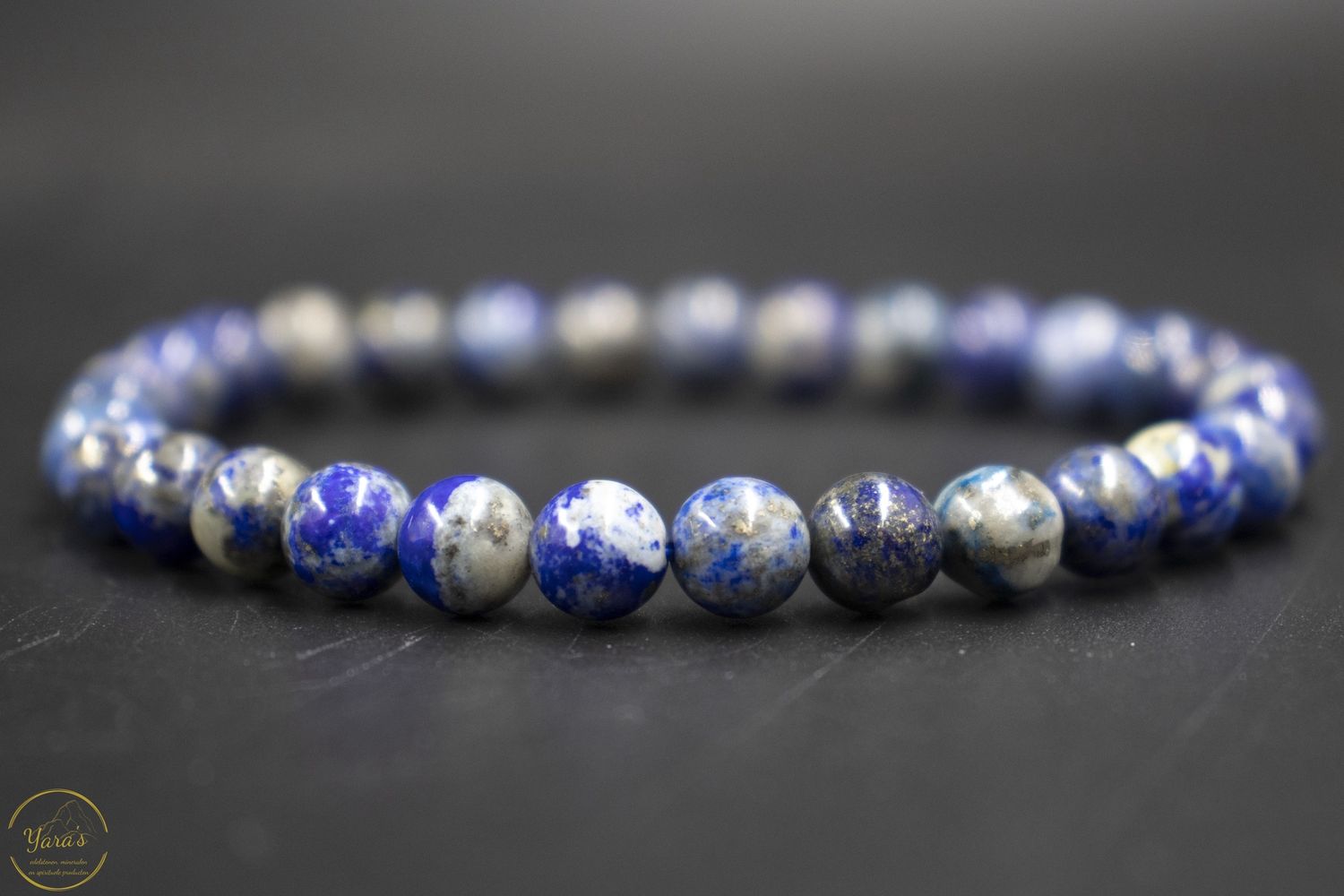 Lapis Lazuli armband 6mm.