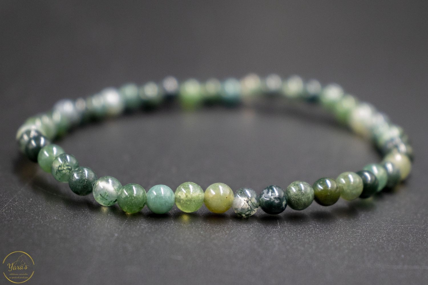 Mossagaat armband 4mm