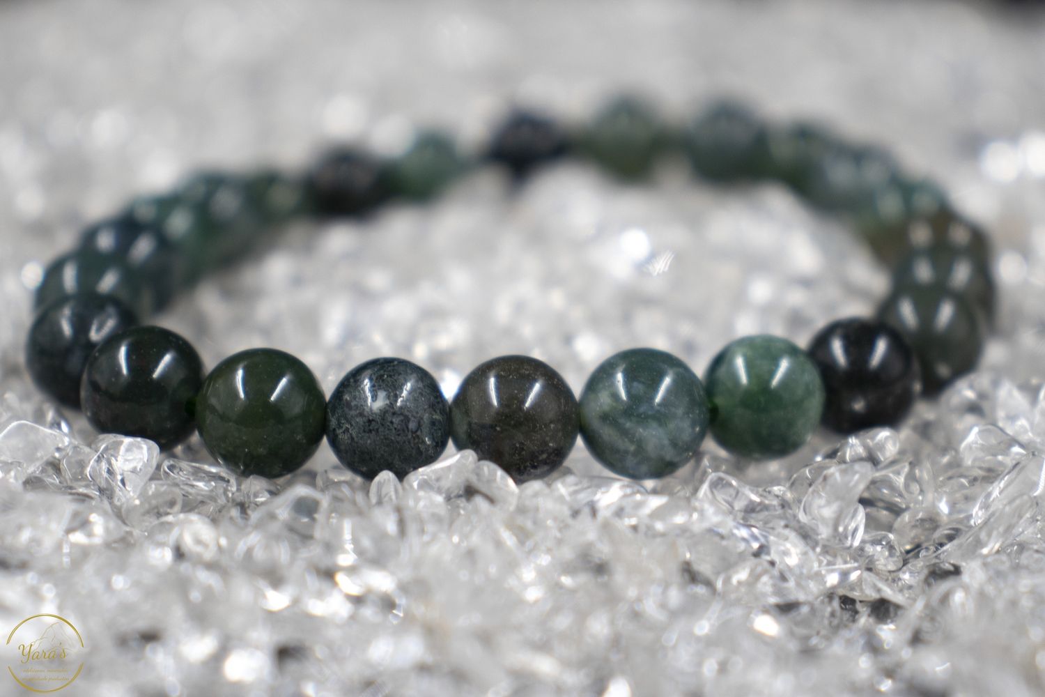 Mossagaat armband 8mm