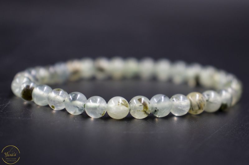 Prehniet armband 6mm.