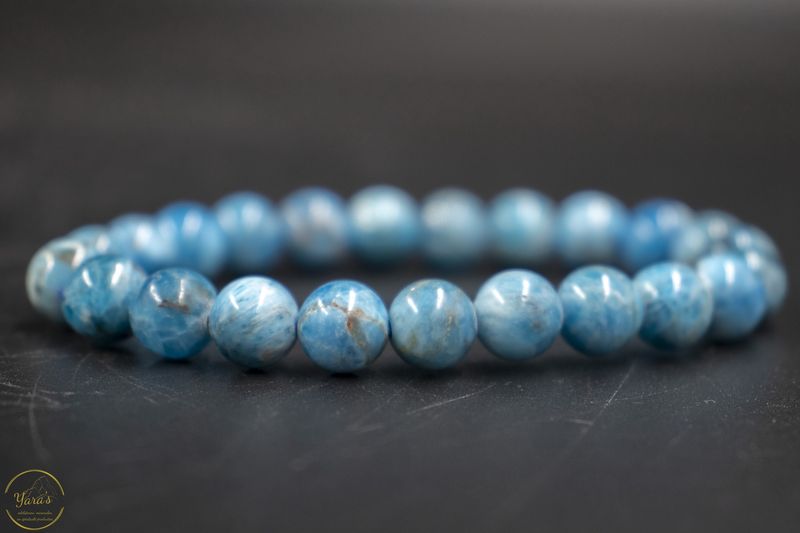 Blauwe Aragoniet armband 8mm