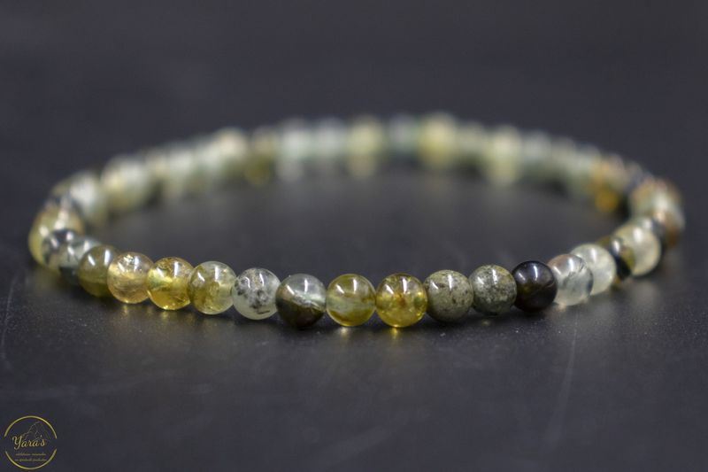 Prehniet armband 4mm