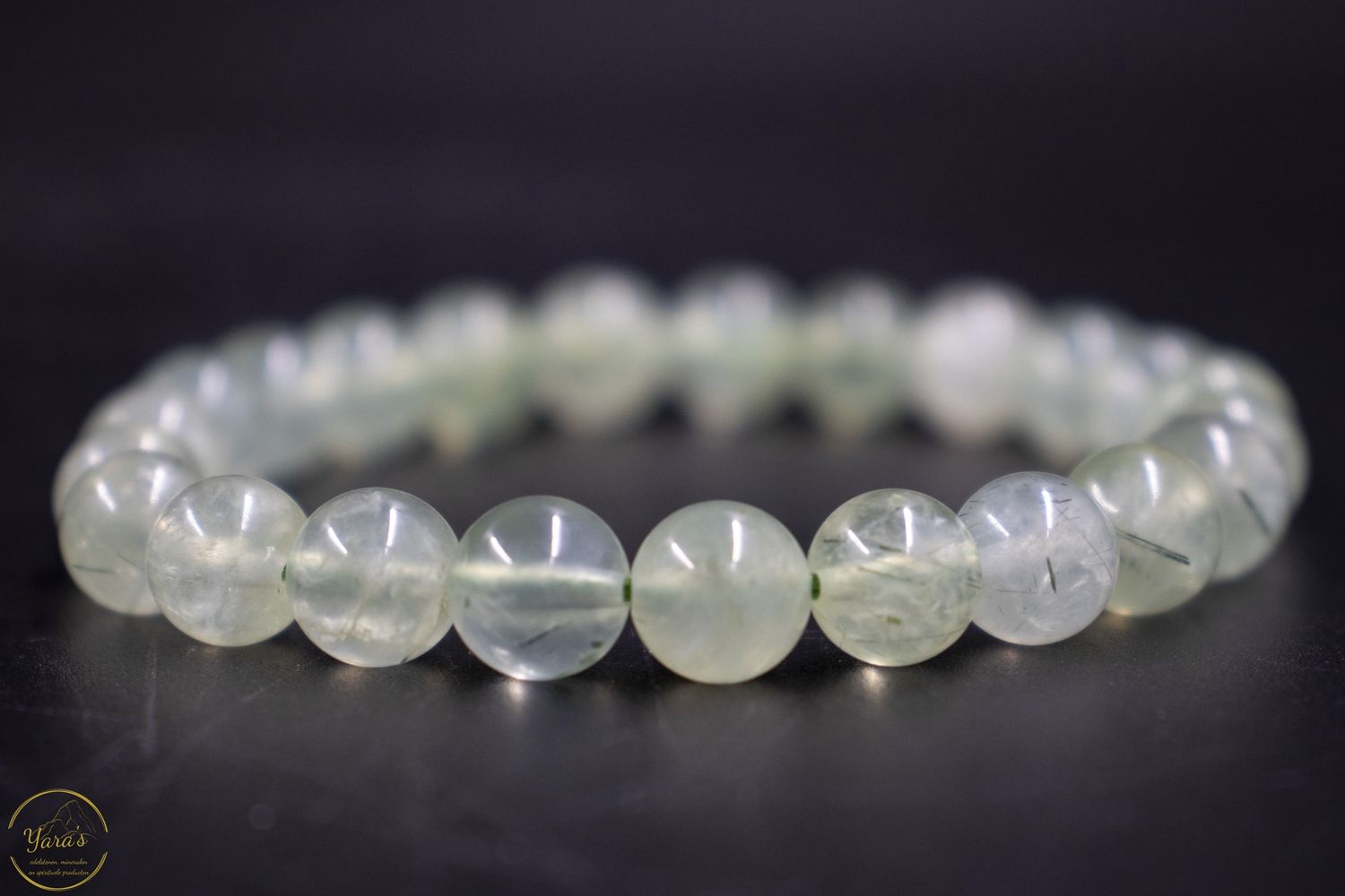 Prehniet armband 8mm.