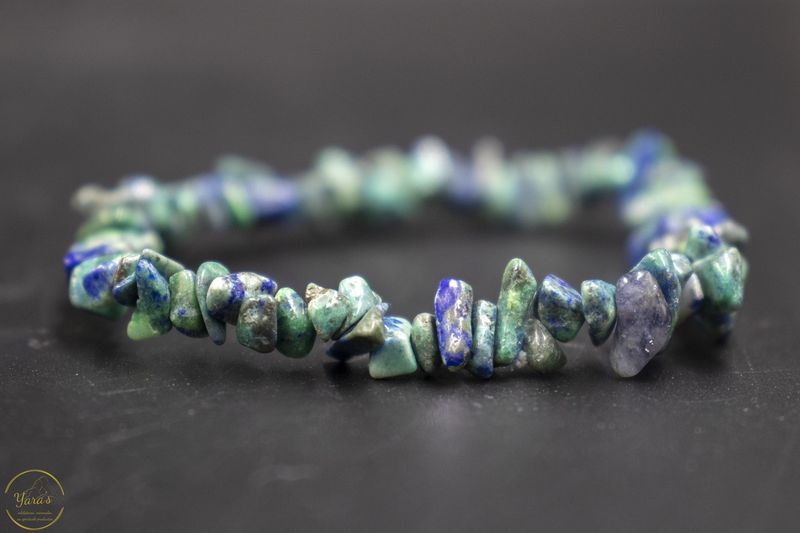 Azuriet met Malachiet armband split