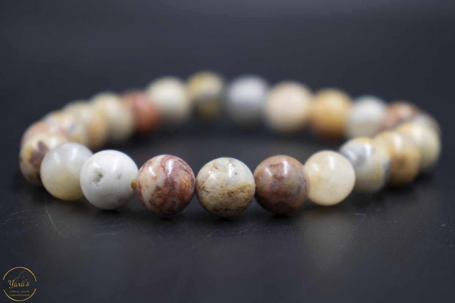 Crazy Lace Agaat armband 8mm.