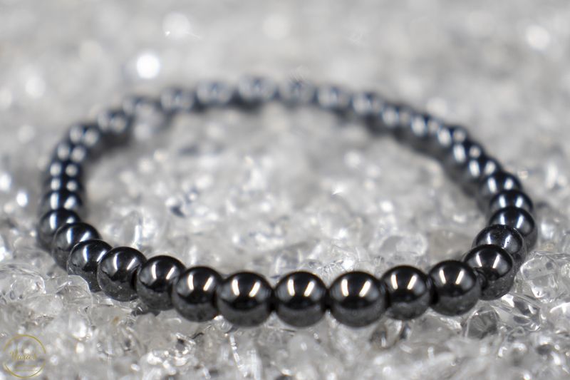 Hematiet armband 6mm.