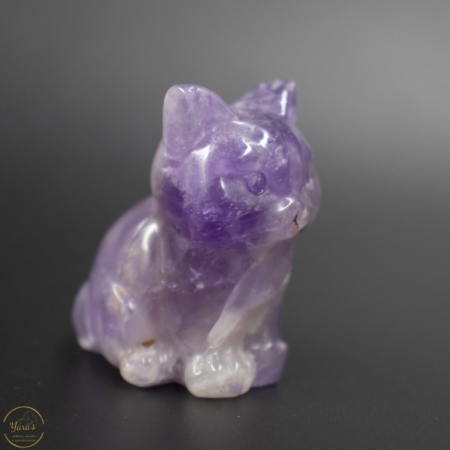 Amethist poesje ca. 4 cm