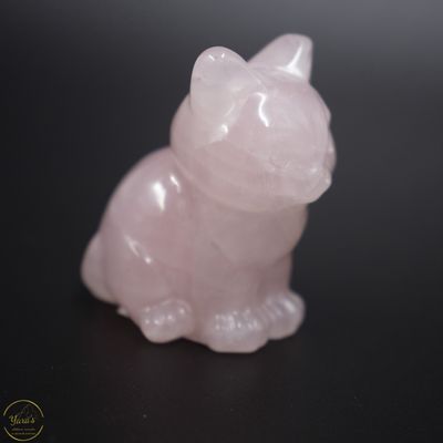 Rozenkwarts poesje ca. 4 cm