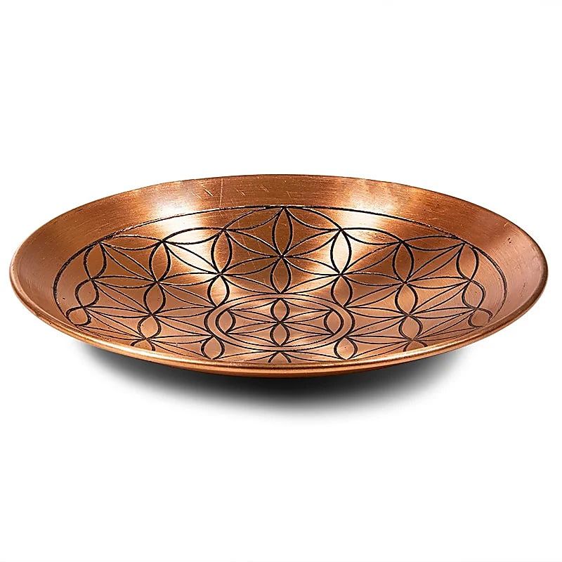 Koperenschaal Bloem des Levens 15cm