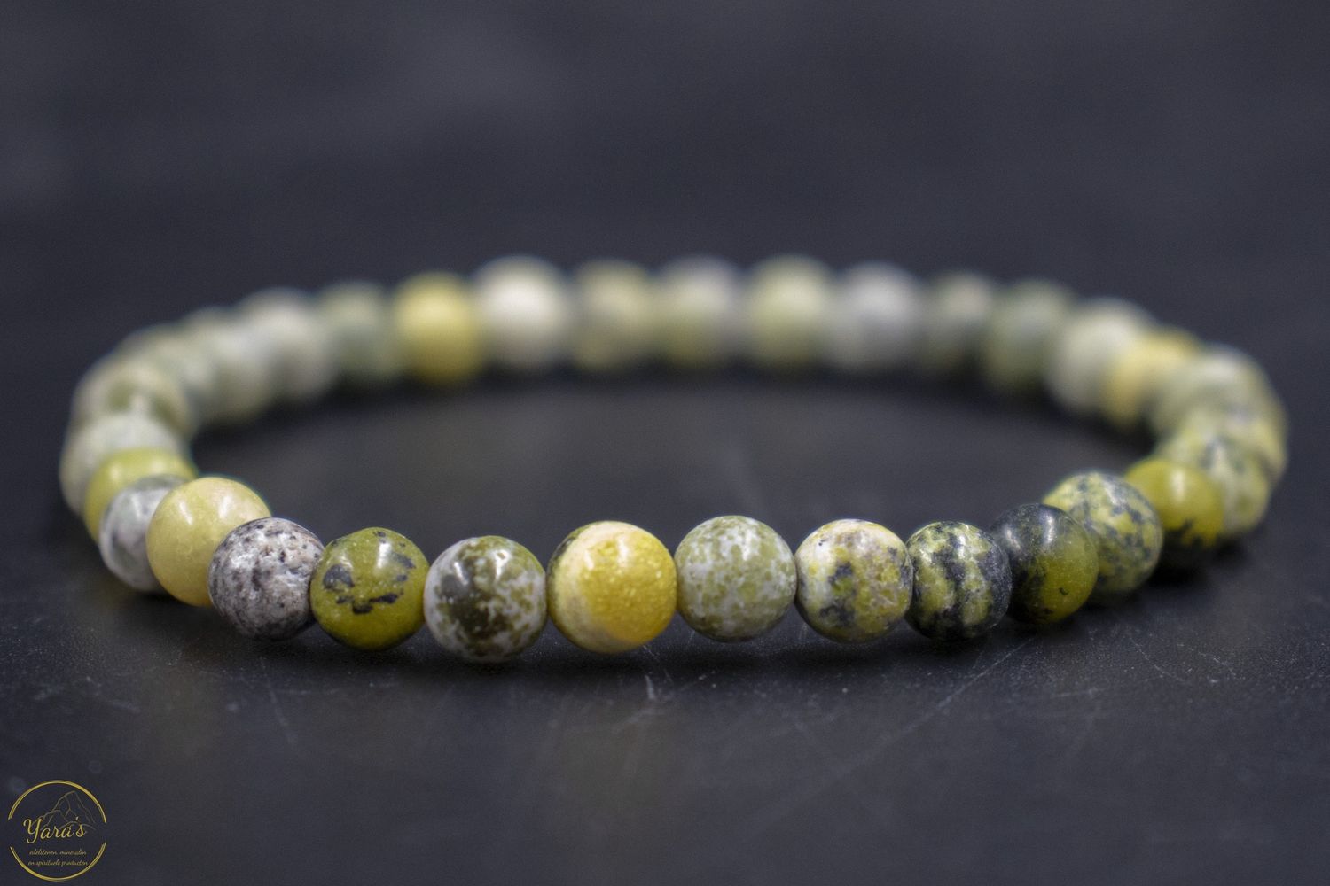 Serpentijn armband 6mm