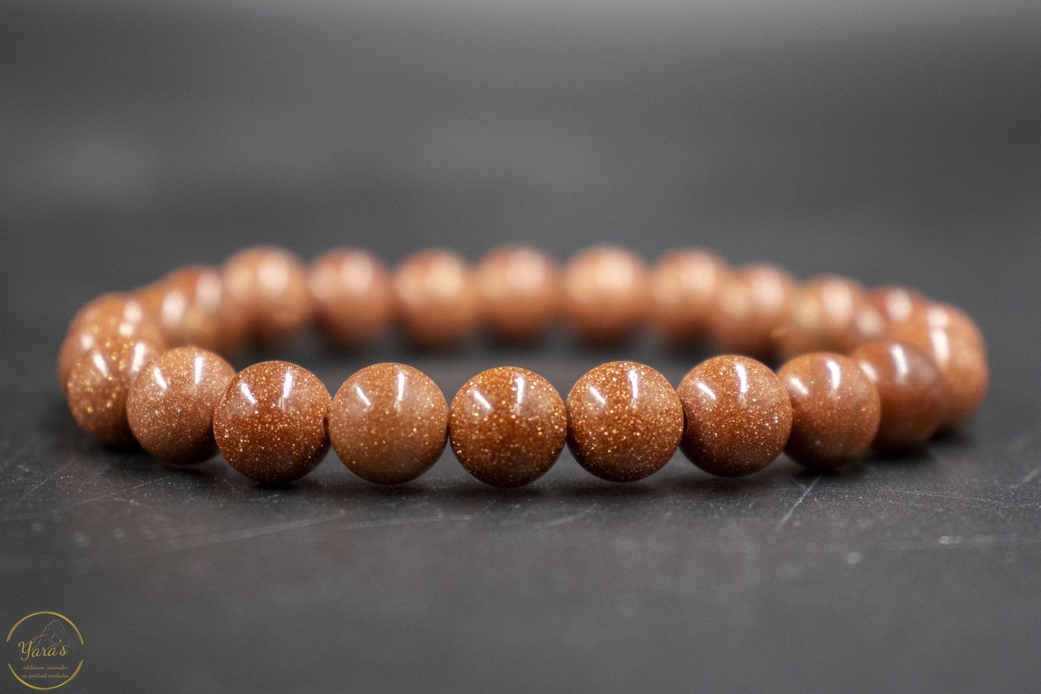 Goudstroom armband 8mm.