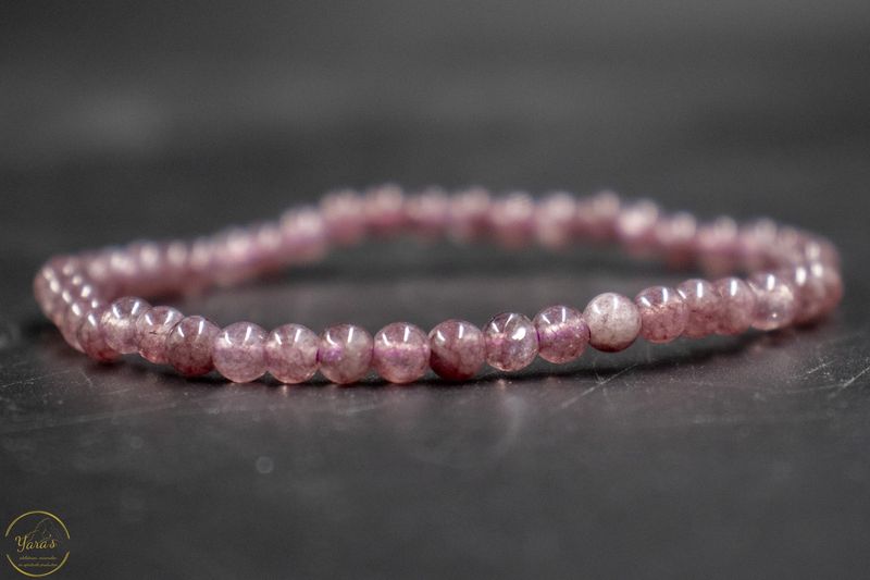 Roze toermalijn armband 4mm