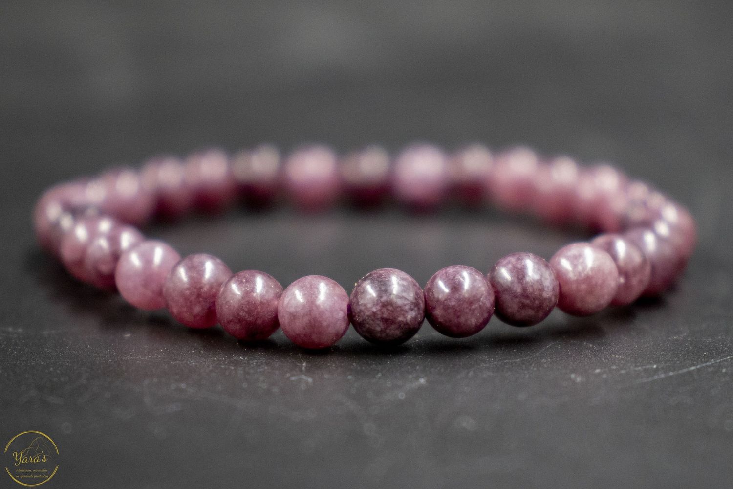 Roze toermalijn armband 6mm