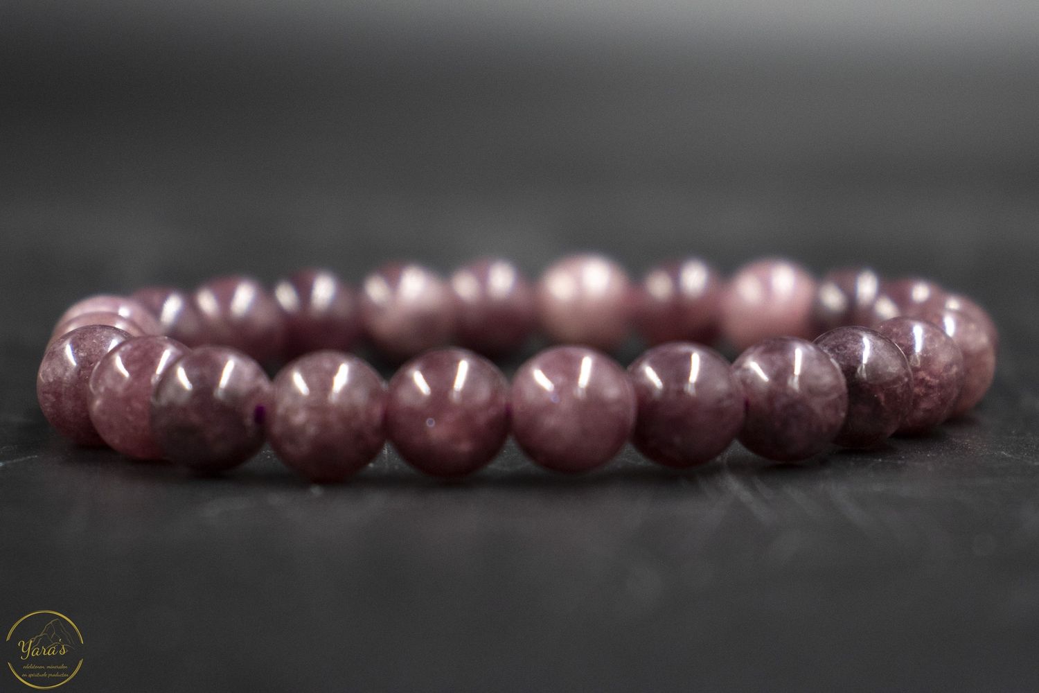 Roze toermalijn armband 8mm