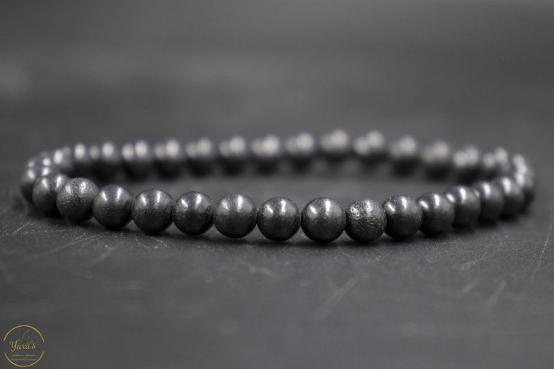 Shungiet armband 6mm.