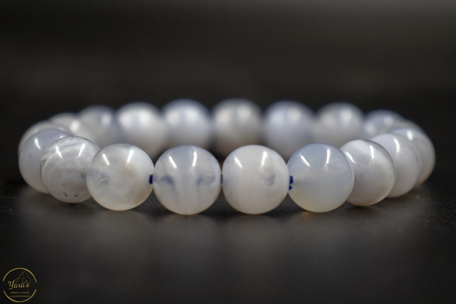 Blue lace agaat armband 10mm