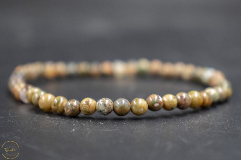 Oceaan jaspis armband 4mm