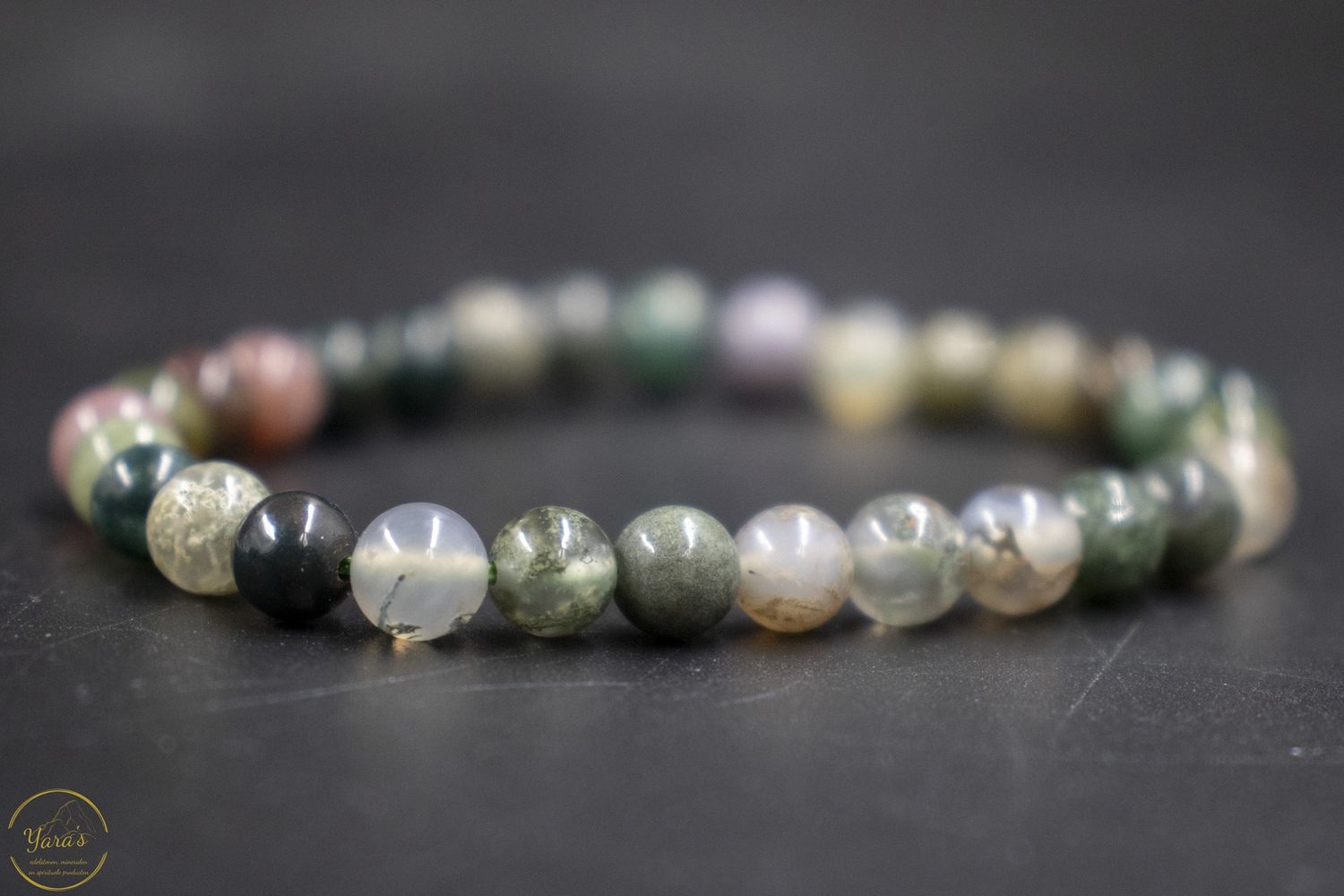 Mosagaat armband 6mm.