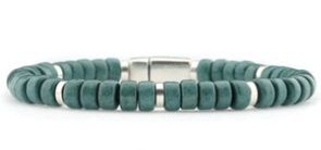 Qoss - ERIK-jeans keramiek kralen-L