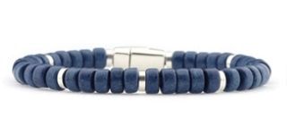 Qoss - ERIK-electric blue keramiek kralen-M