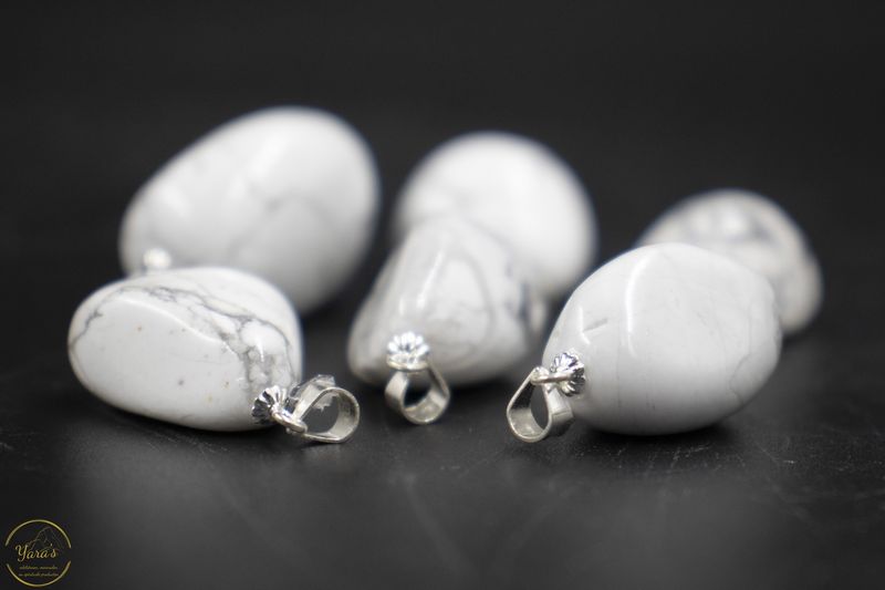 Witte howliet hanger zilver (925)