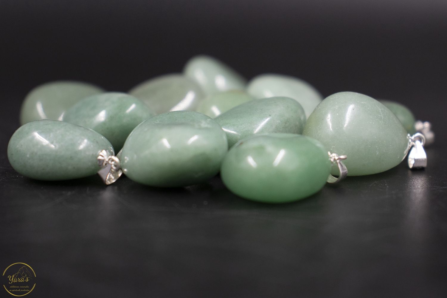 Groene Aventurijn hanger zilver (925)