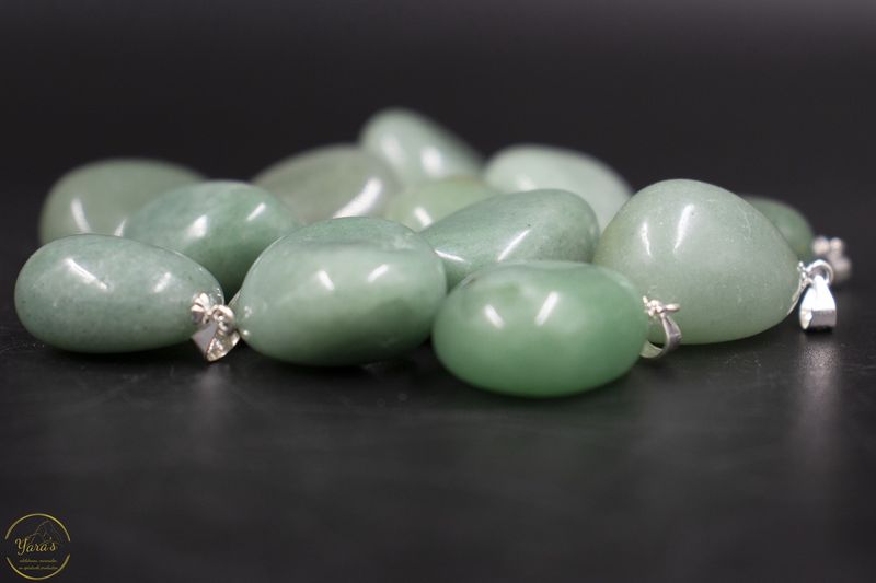 Groene Aventurijn hanger zilver (925)