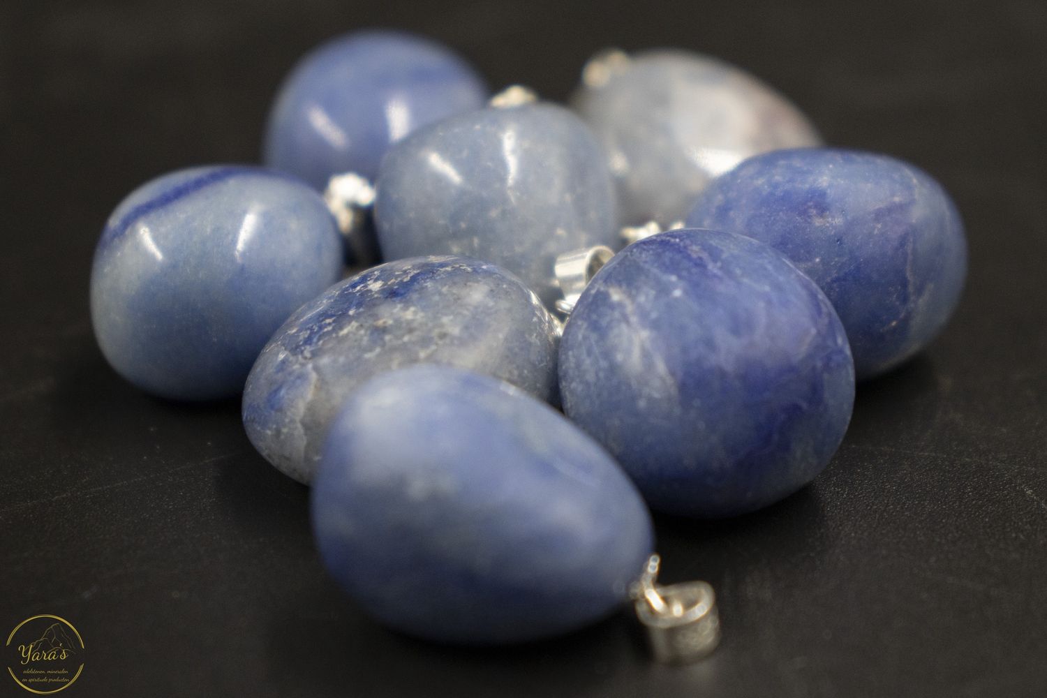 Blauwe Aventurijn hanger zilver (925)