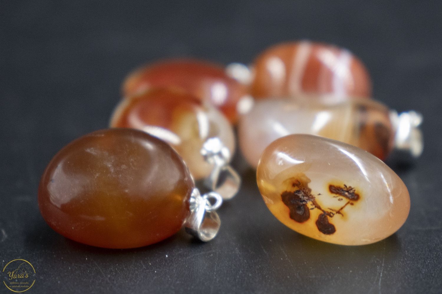 Carneool hanger zilver (925)