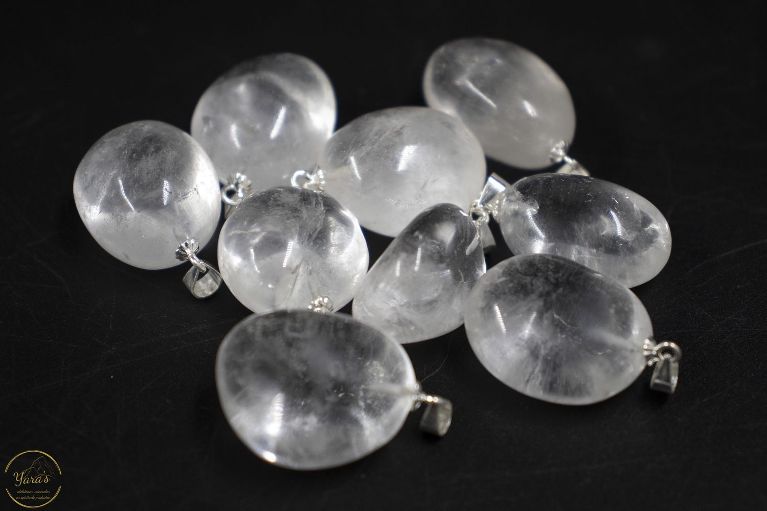 Bergkristal hanger zilver (925)