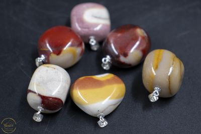 Mookaiet hanger zilver (925)