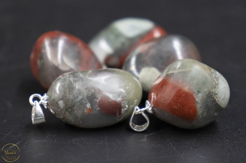 Heliotroop hanger zilver (925) Afrika