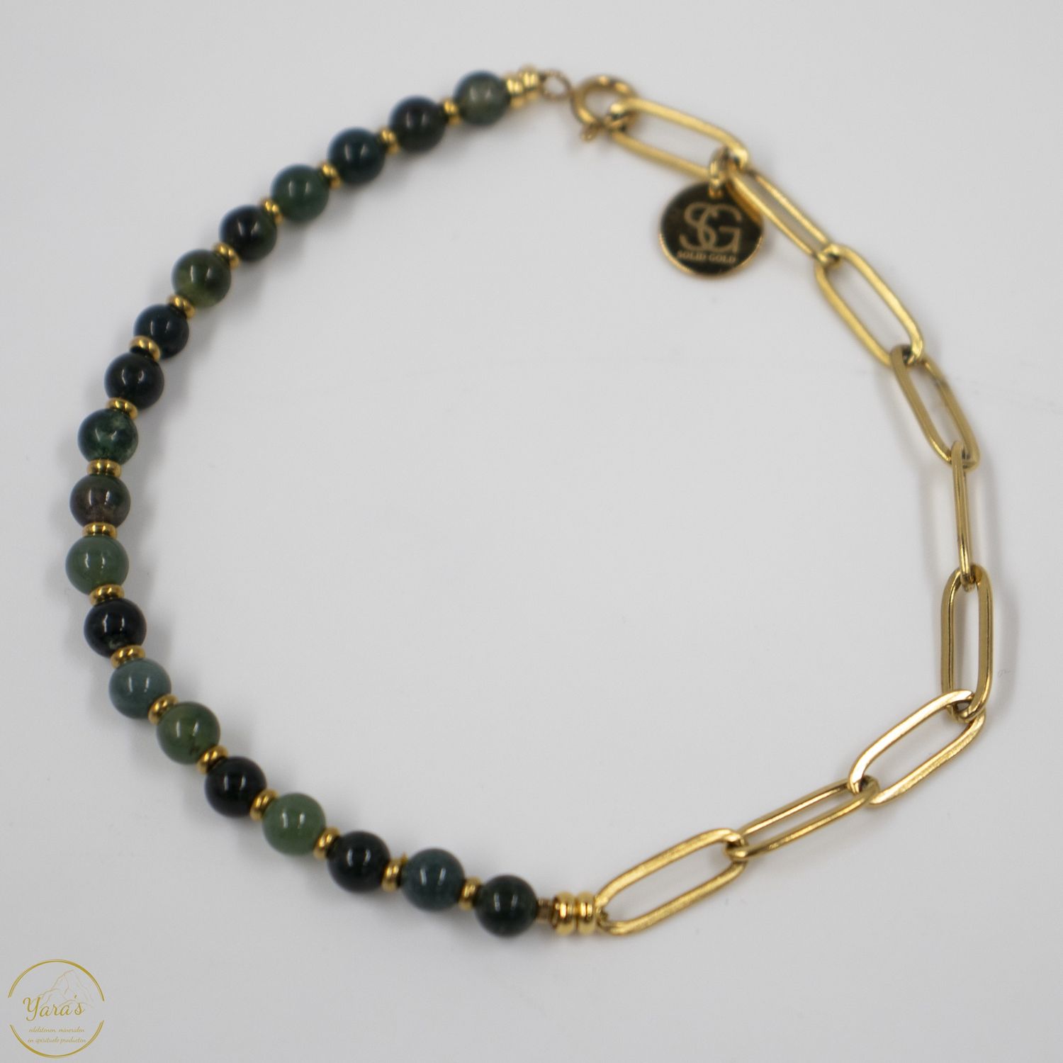 Armband Solid Gold Solana (4mm facet) Mosagaat