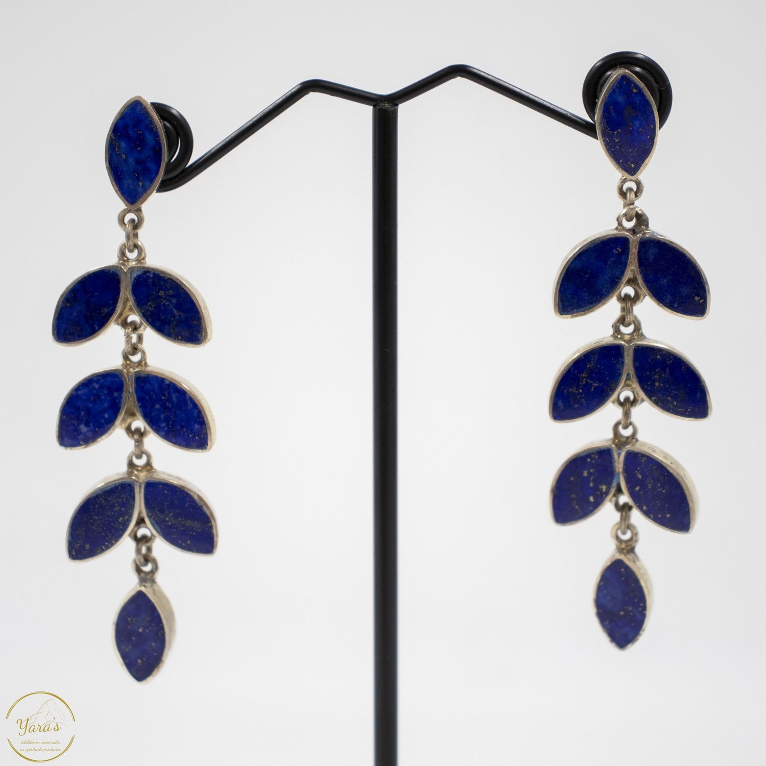 Lapis Lazui oorbellen lang