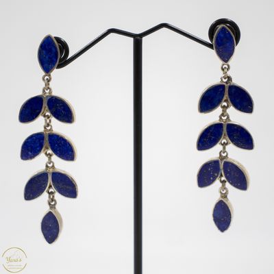 Lapis Lazui oorbellen lang