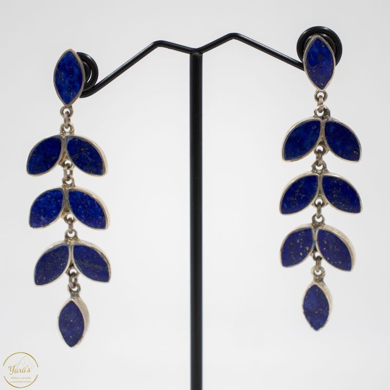 Lapis Lazui oorbellen lang