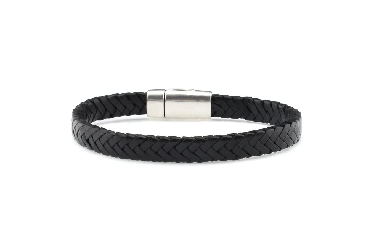 Qoss - ROSS-zwart 8 mm vlecht-L