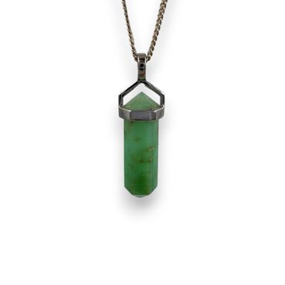 Chrysopraas punthanger Zilver