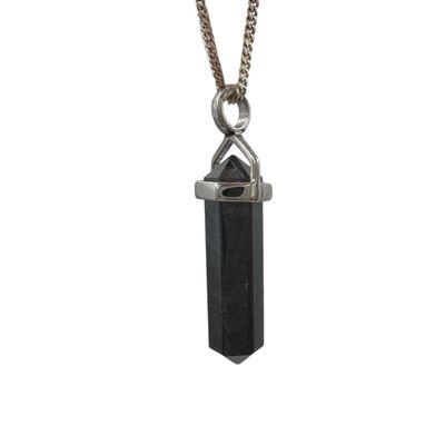 Hematiet Punthanger zilver
