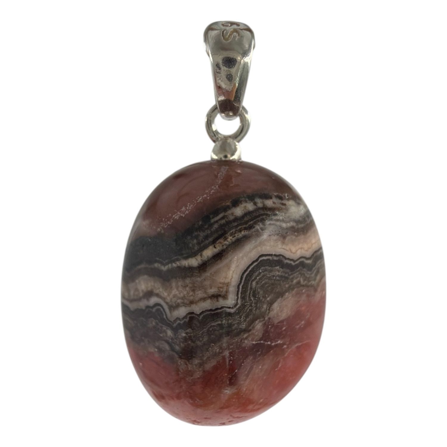 Rhodochrosiet Hanger zilver