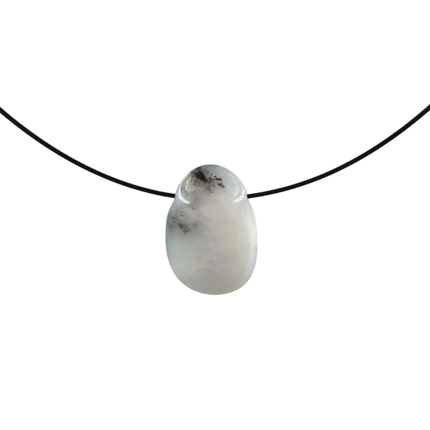 Dendriet opaal hanger doorboord