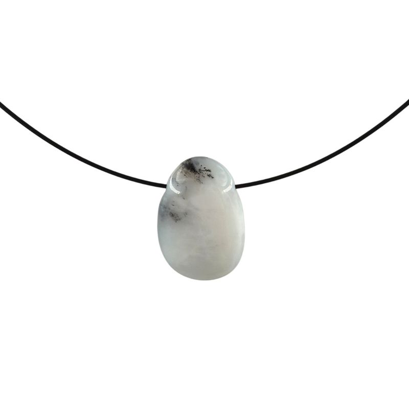 Dendriet opaal hanger doorboord