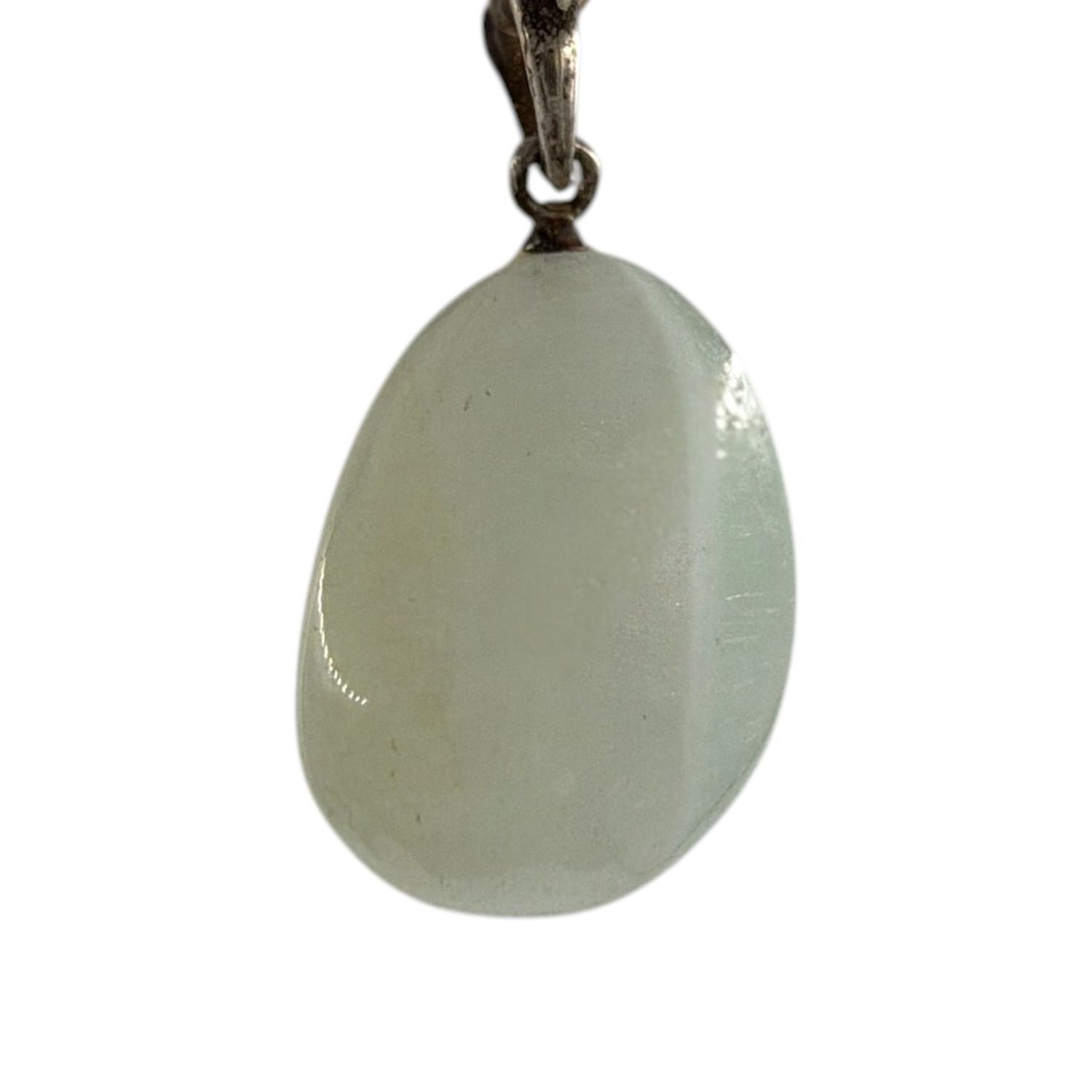 Caribbean Green calciet / Pistache Calciet Hanger Zilver
