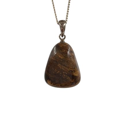 Bronziet hanger zilver